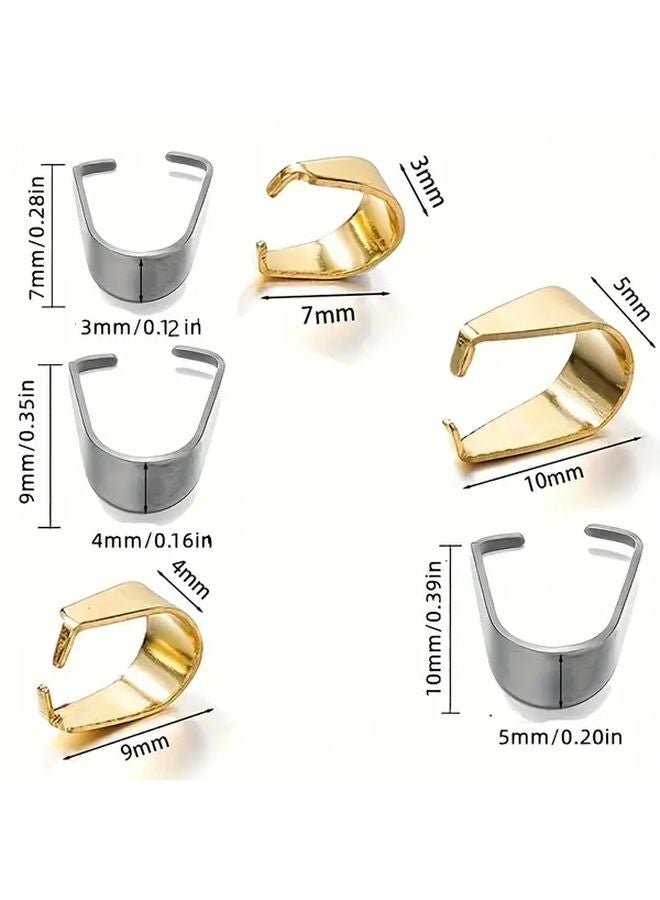 Stainless Steel Pendant Necklace Clasps 50pcs Melon Seed Clip Connectors DIY Jewelry Making Supplies - Image 4